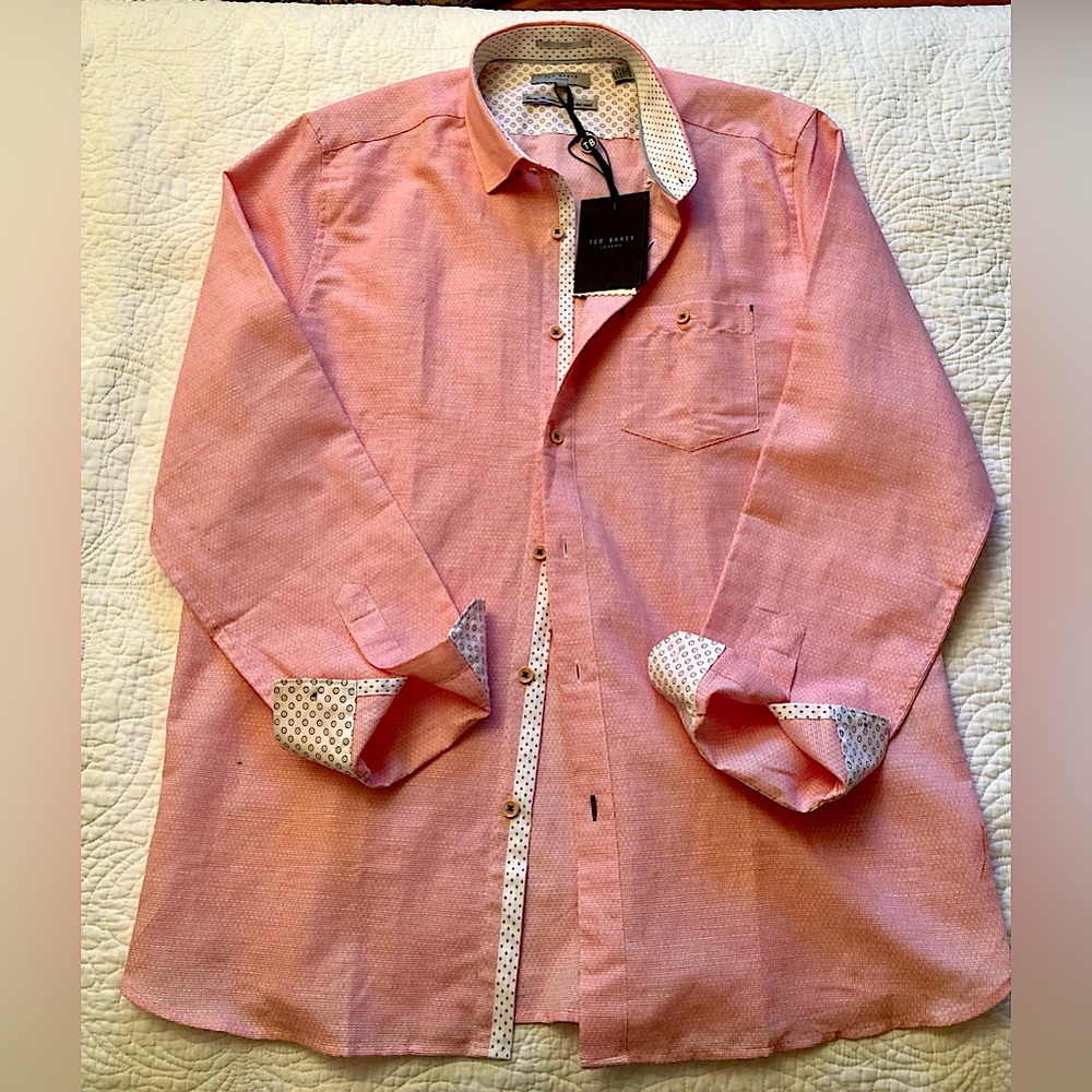 Ted Baker Men’s Red Oxford - Size 5